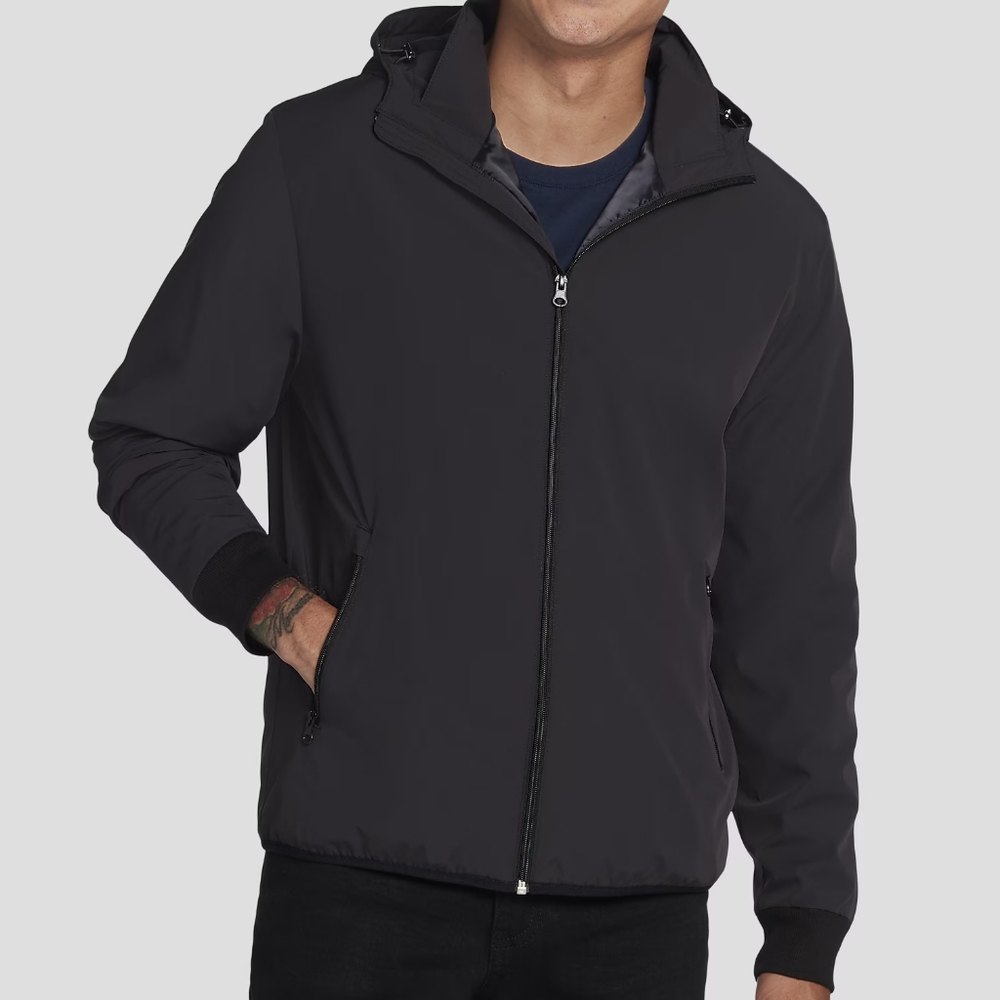 NWT Kenneth Cole Modern Fit Insulated Full Zip Hoodie Jacket
